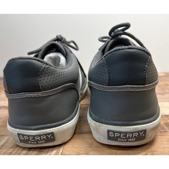 Sperry Mens Memory Foam Gray & White Sneakers 11.5 - Picture 4 of 5